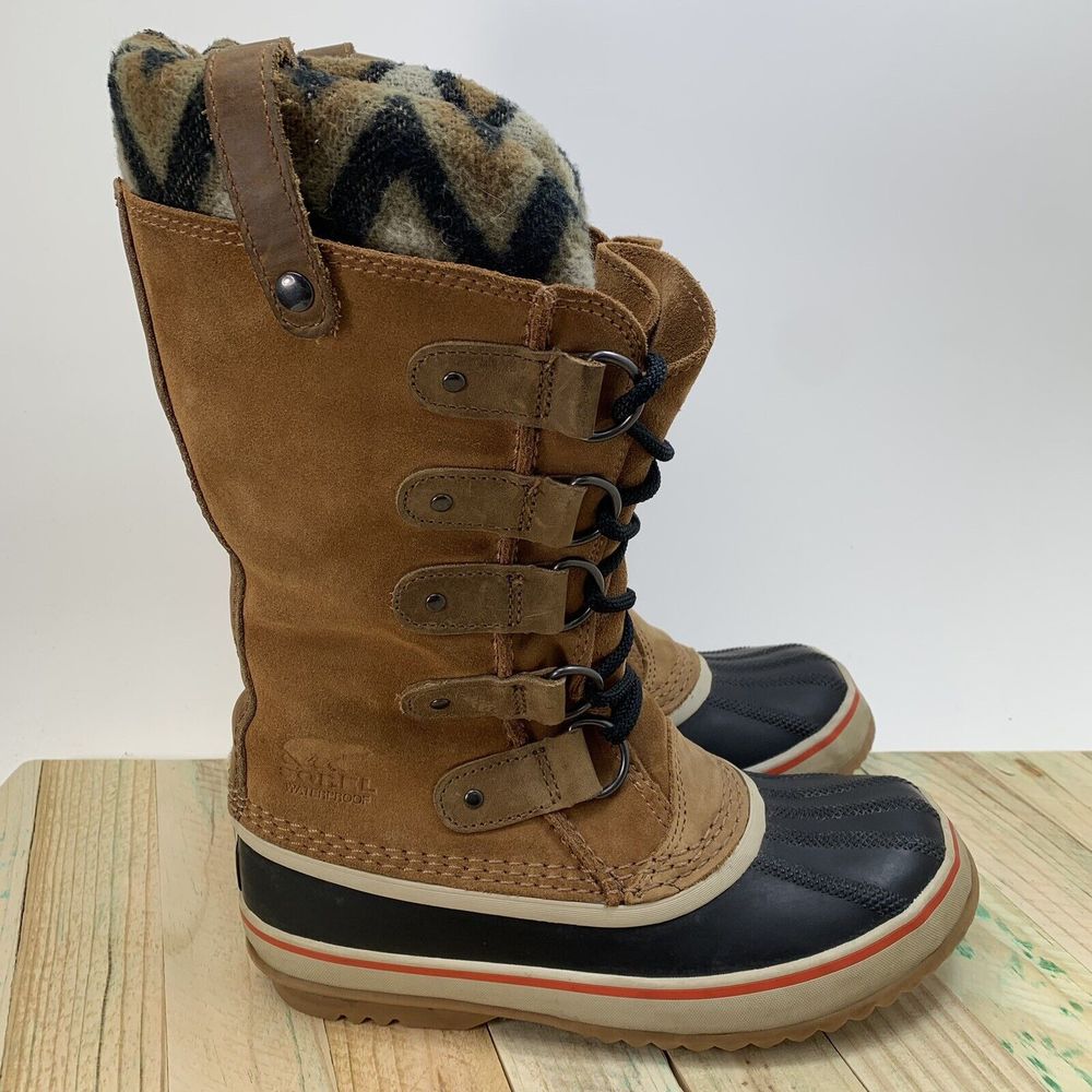 Sorel Joan of Arctic Boots Womens Sz 6 Knit Winter Waterproof Snow NL2142-286 - Picture 9 of 16